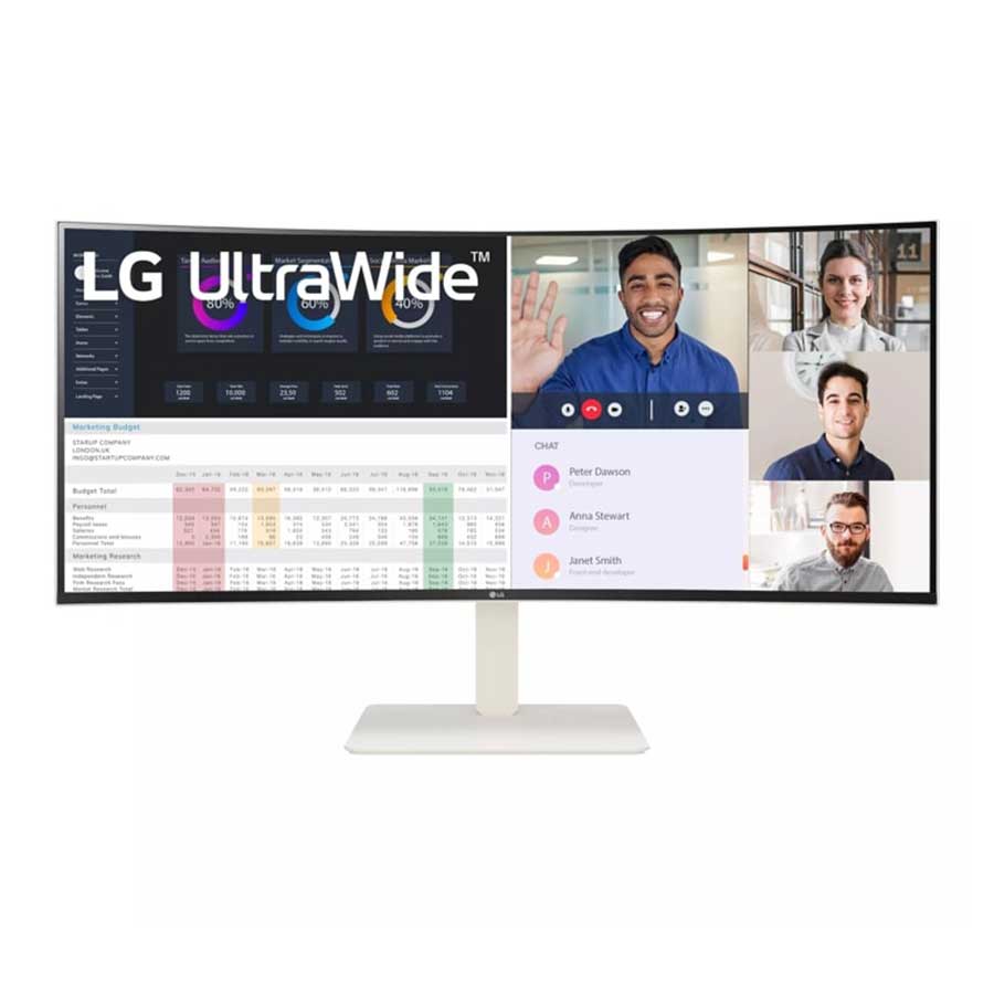 قیمت و خرید مانیتور خمیده 38 اینچ ال جی مدل UltraWide 38WR85QC-W | یاس ارتباط