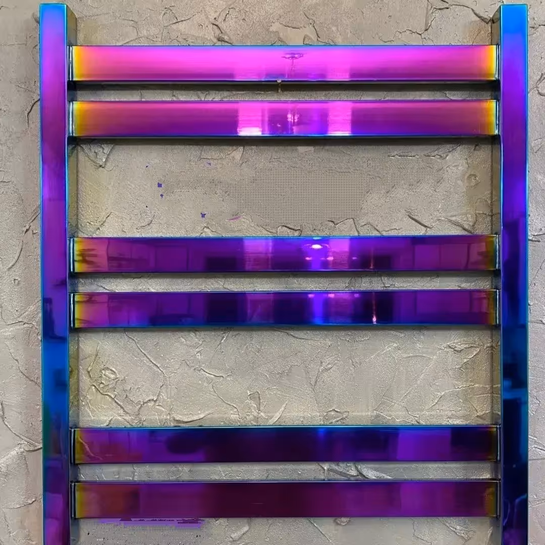 رادیاتور حوله خشک کن استیل 60سانتی مدل 6پره هفت رنگ 