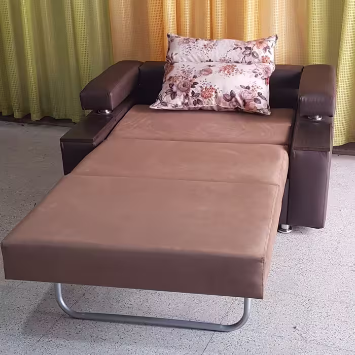 مبل تختخوابشو یک نفره مدل ملینا  دسته لالوسکی 