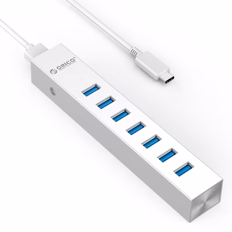 هاب USB 3.0 هفت پورت اوریکو مدل ASH7-U3-SV