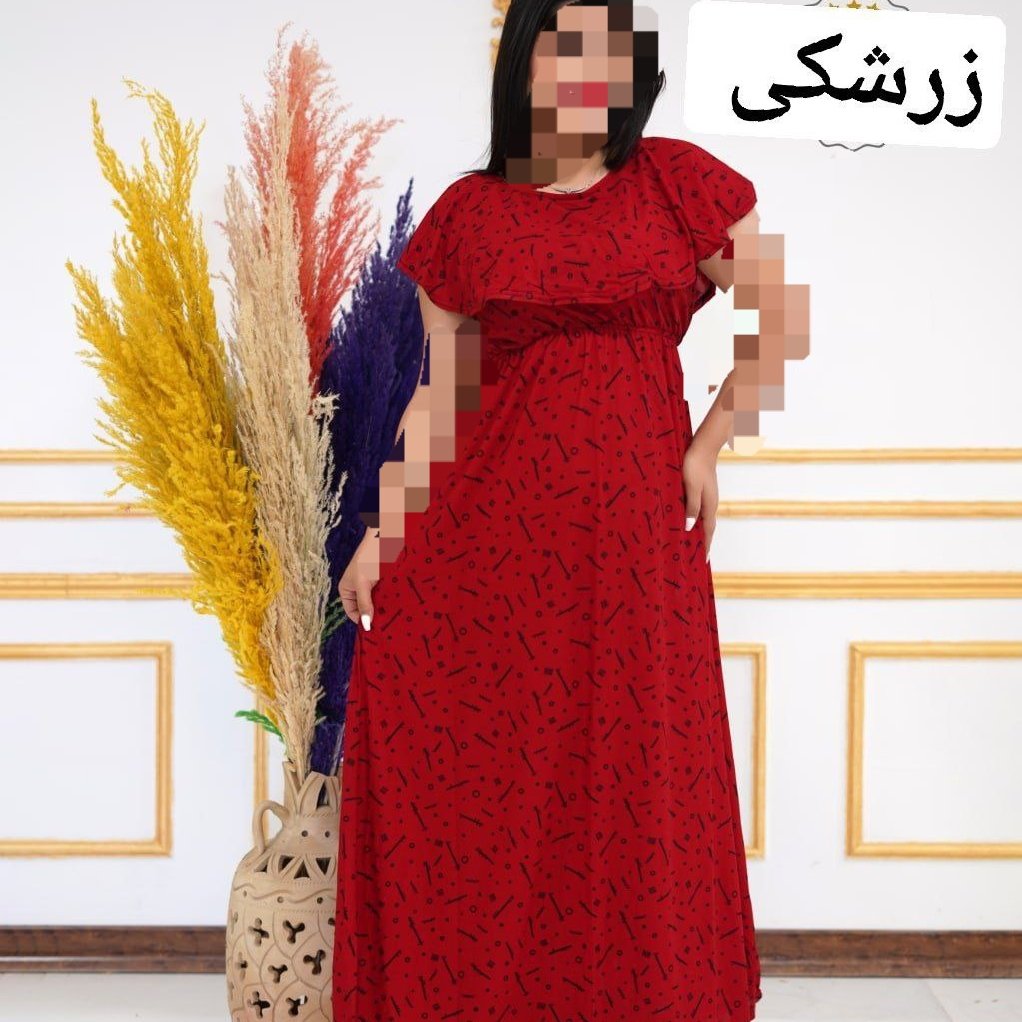 پیراهن ساحلی یقه قایقی زنانه