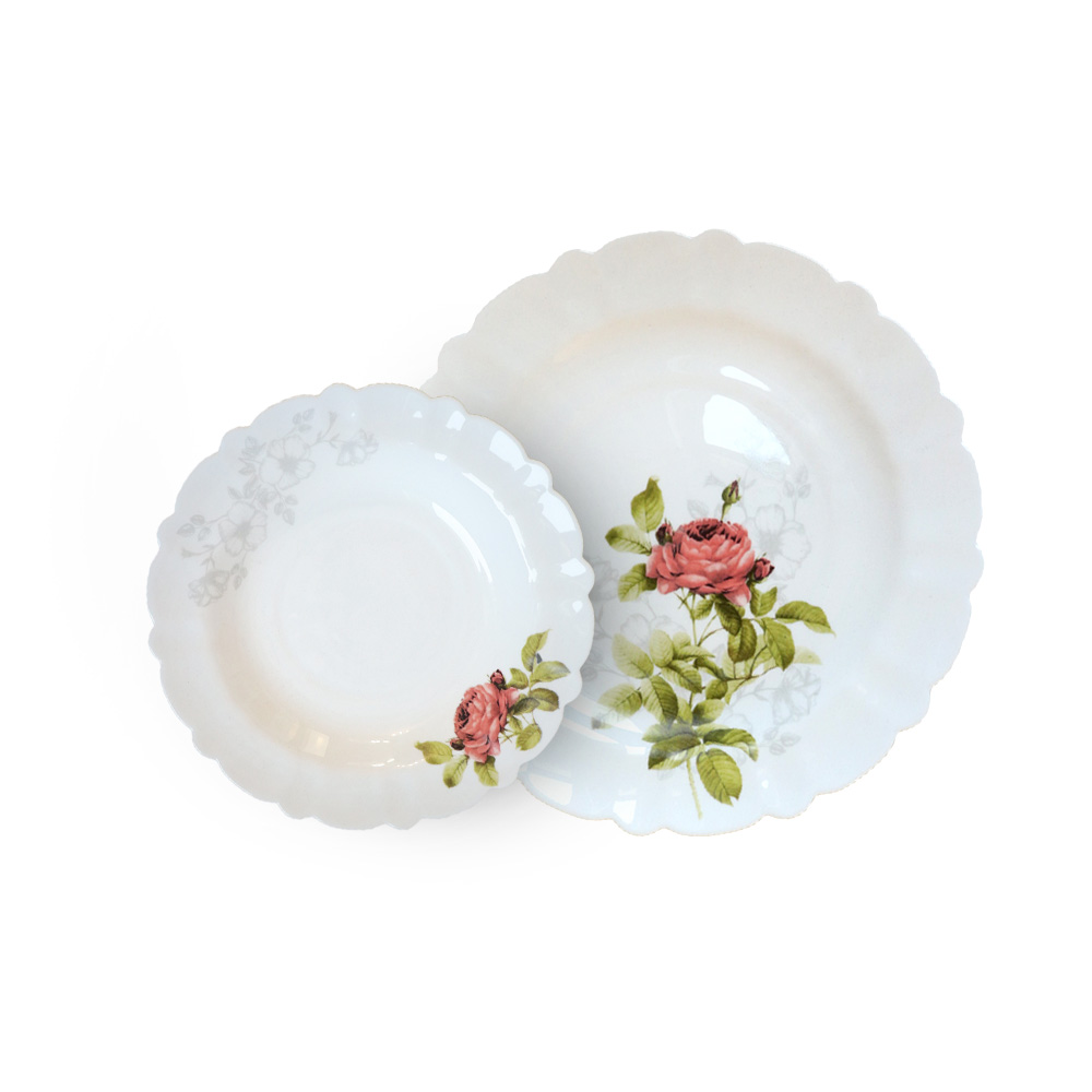 سرویس اپال 26 پارچه مقصود جعبه قرمز(آلارز صورتی )