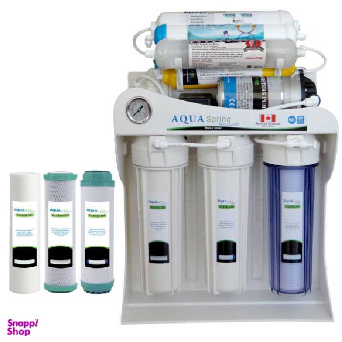 دستگاه تصفیه کننده آب آکوآ اسپرینگ مدل NF - SF4400 + فیلتر بسته 3 عددی