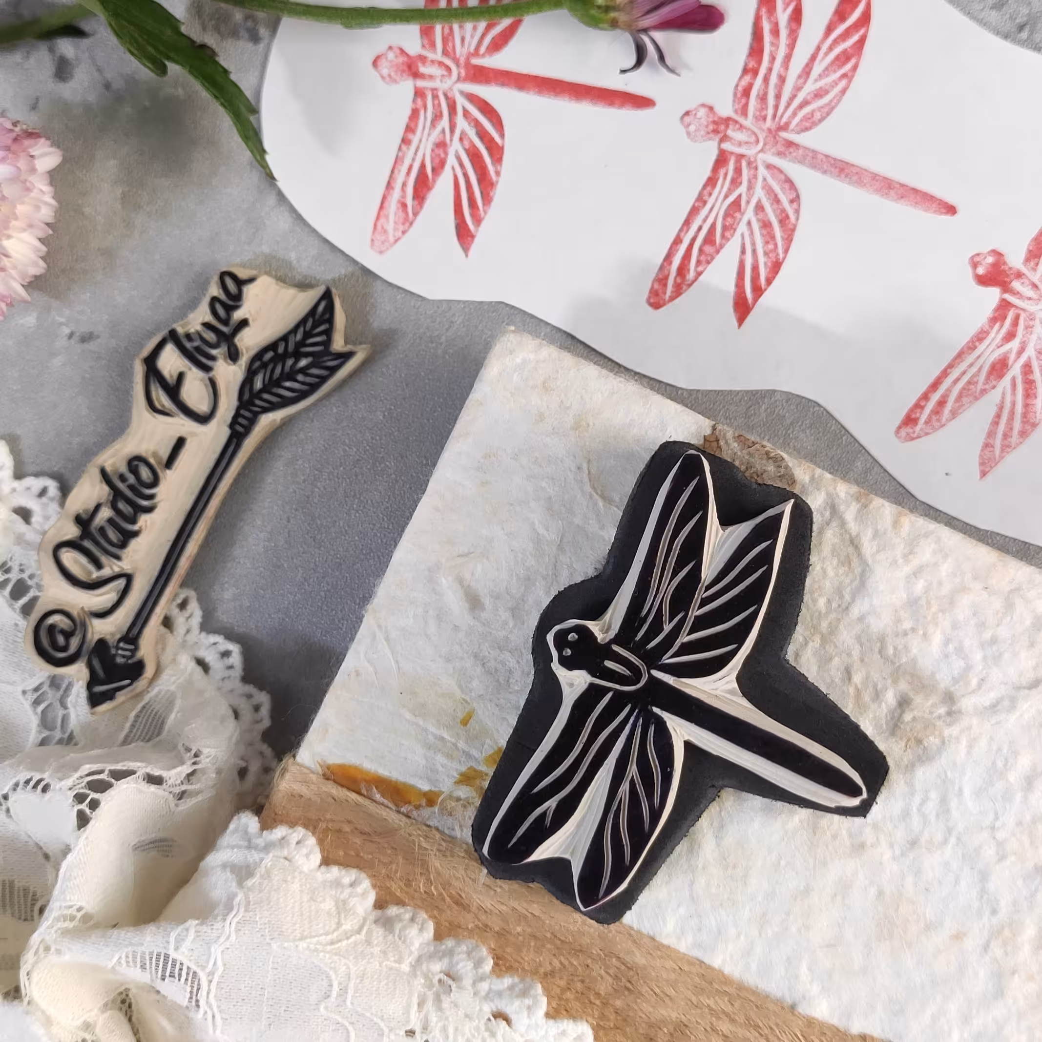 مهر دستساز سنجاقک