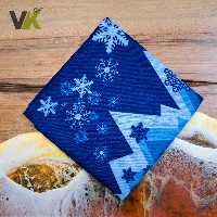 اسکارف طرح دار آبی رنگ مدل شب برفی کیفیت عالی قبل از ثبت موجودی بگیرید