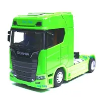 اسباب بازی - ماکت کامیون - کشنده اسکانیا Scania S730 - S730 - فلزی - کلگی متحرک - عقبکش، موزیکال، چراغدار - رنگ سبز