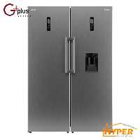 یخچال فریزر دوقلو جی پلاس GRF-P2730S نقره ای 38 فوت
