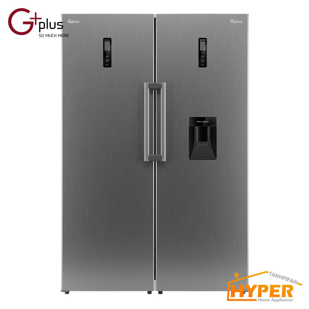 یخچال فریزر دوقلو جی پلاس GRF-P2730S نقره ای 38 فوت