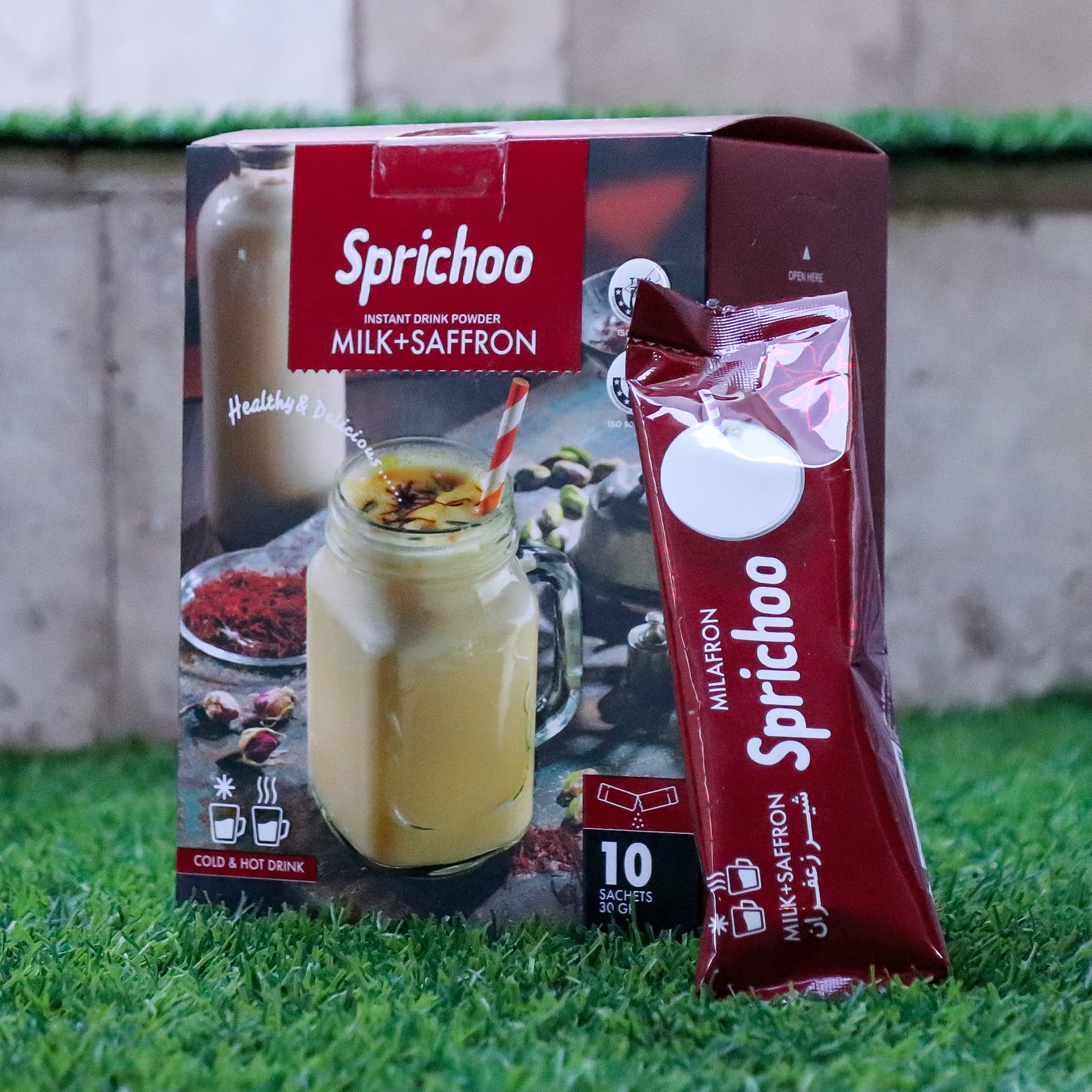 پودر نوشیدنی شیر زعفران 