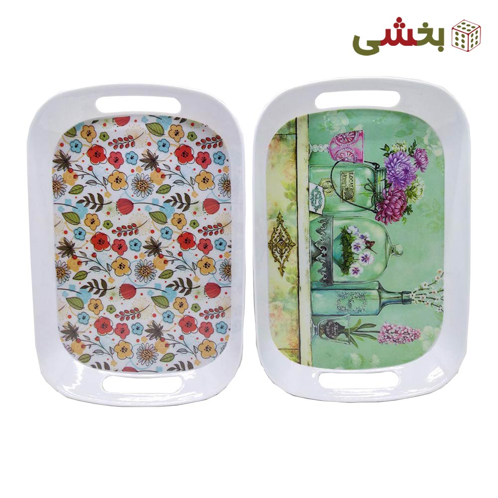 سینی متوسط ملامین دسته دار