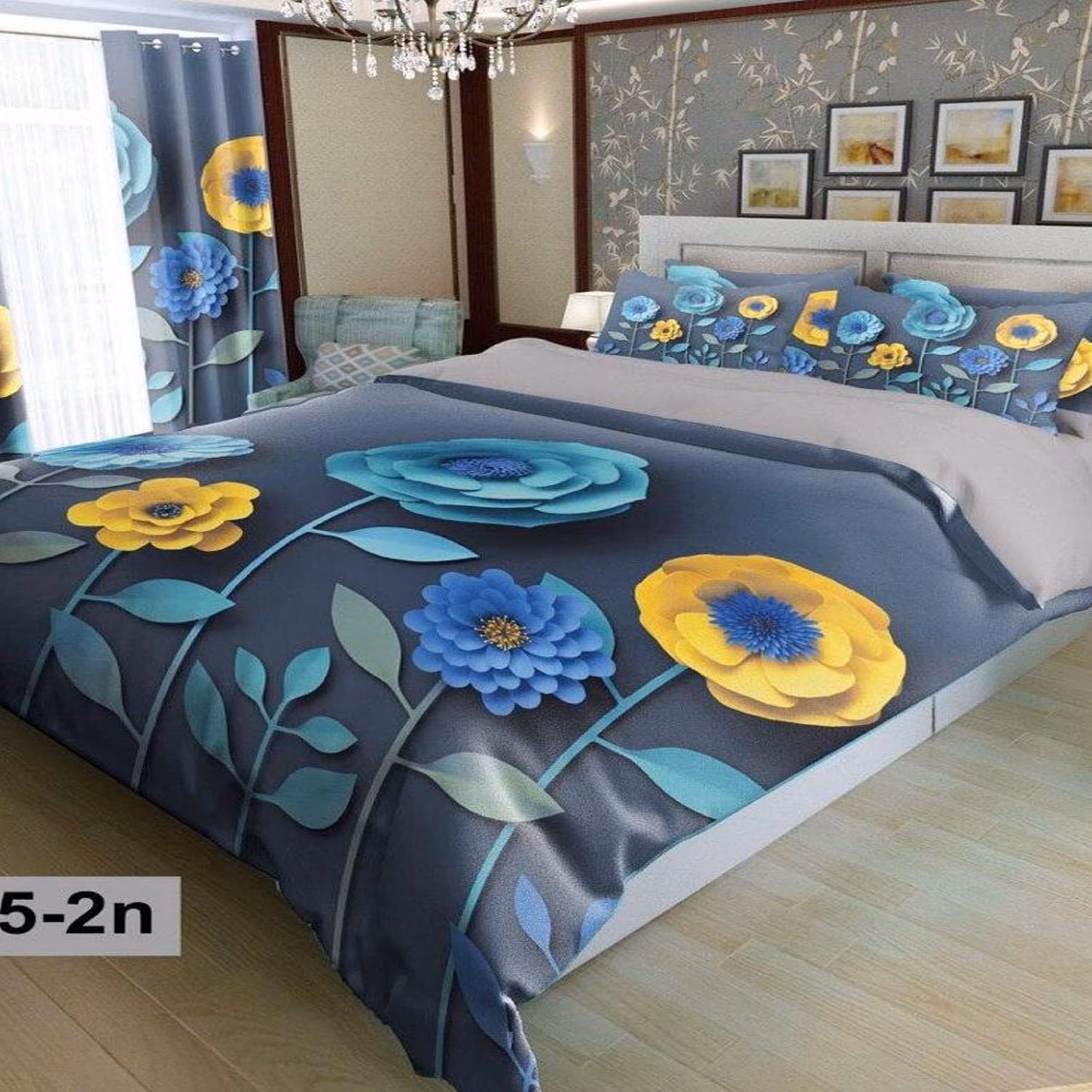 سرویس روتختی 2 نفره تنسل چاپی برندترک لند(Turk Land) z 95