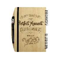 دفتر چوبی خودکاردار  بنی دکو مدل 04  - مناسب تبلیغات و هدیه با طرح اختصاصی