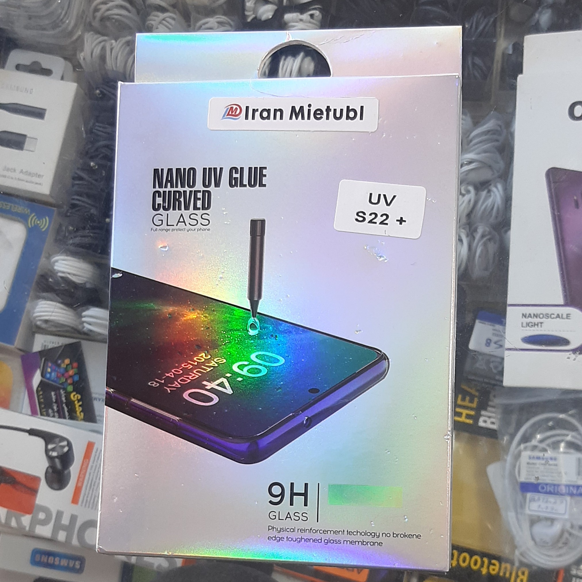 لیبل و محافظ صفحه نمایش UV مخصوص گوشی s22پلاس 