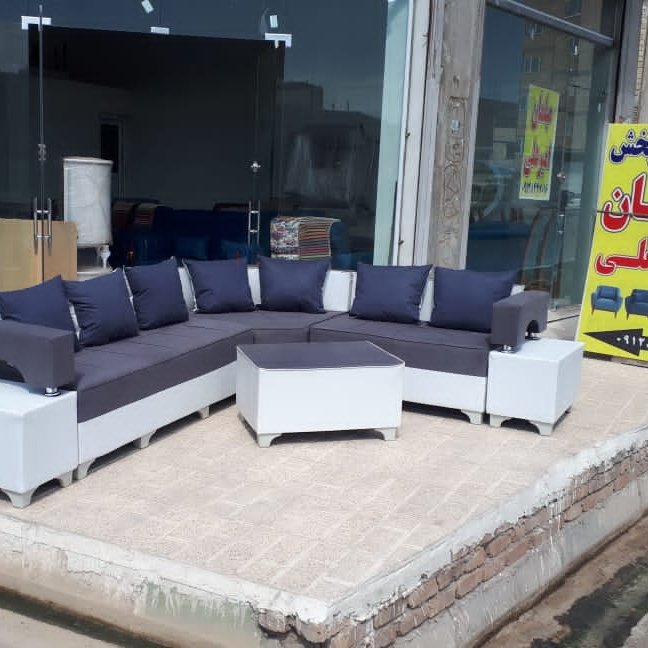 مبل ال دسته دوبل هفت نفره