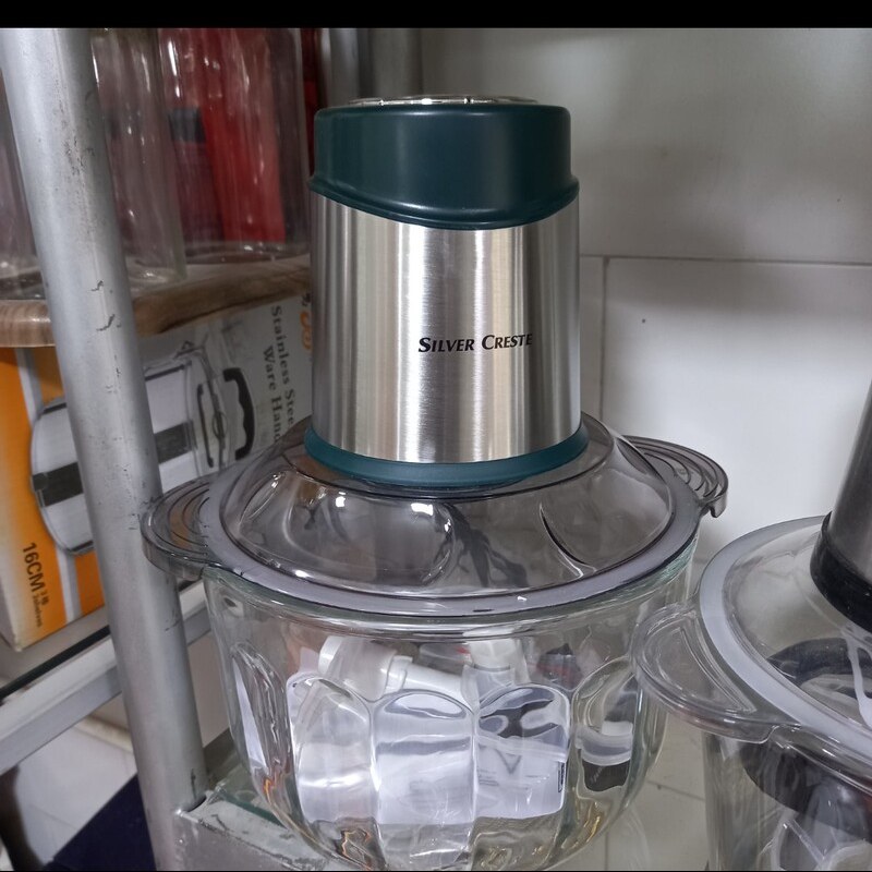 خردکن 6 لیتری سیلورکرست شیشه ای حرفه ای شرکتی 