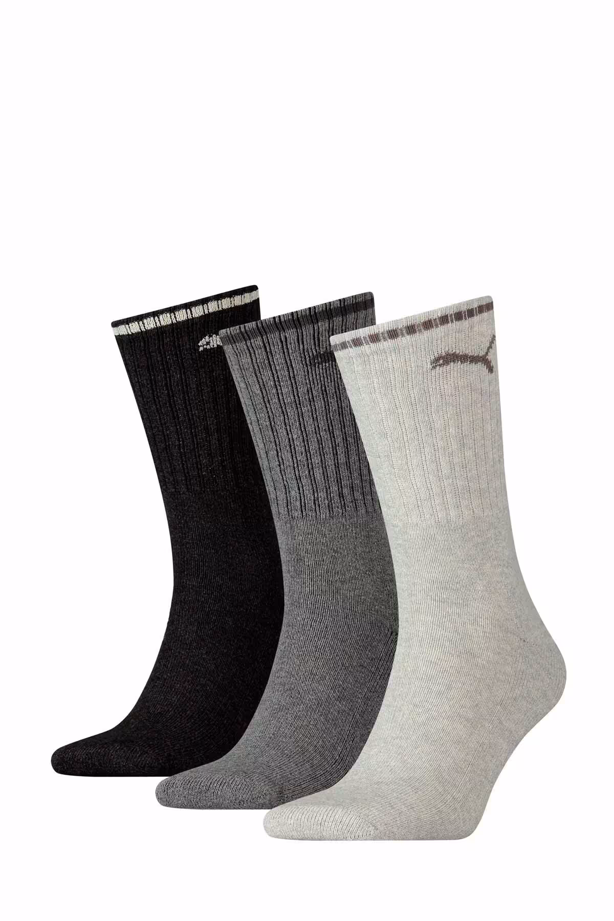 جوراب سفید مردانه و زنانه جورابهای خدمه 3P اورجینال Puma