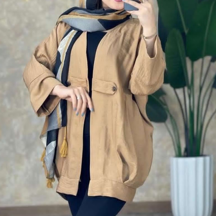 مانتو جلو باز عبایی