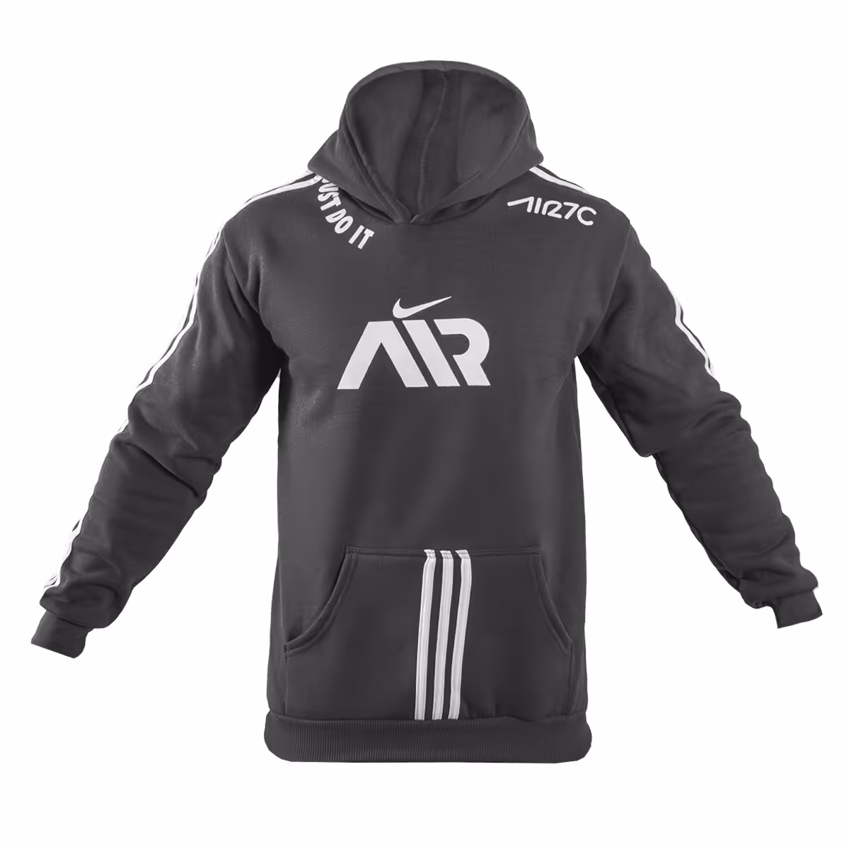 هودی NikeAir طوسی مردانه مدلHaman