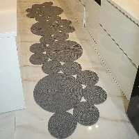 فرشینه مکرومه دستبافت طرح پالیز 