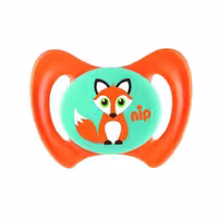 پستانک 5  نیپ Nip مدل Miss Denti طرح روباه رنگ نارنجی سایز 2