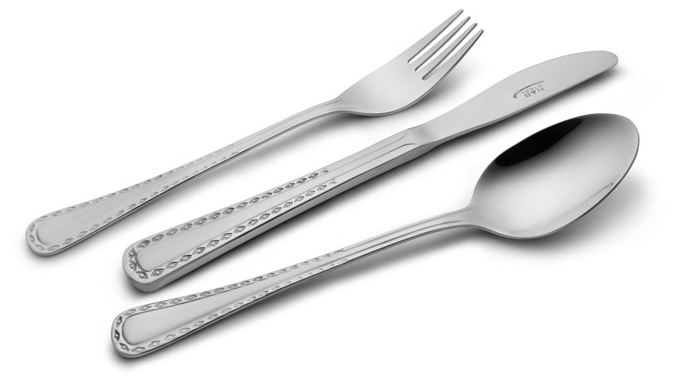 سرویس قاشق و چنگال 24 پارچه ناب استیل مدل برلین ساده Nab Steel Berlin 24 Pcs