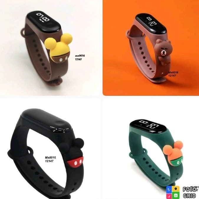 ساعت لمسی دیجیتال عروسکی وارداتی اورجینال ضد اب سه زمانه از 3 سال تا بزرگسال