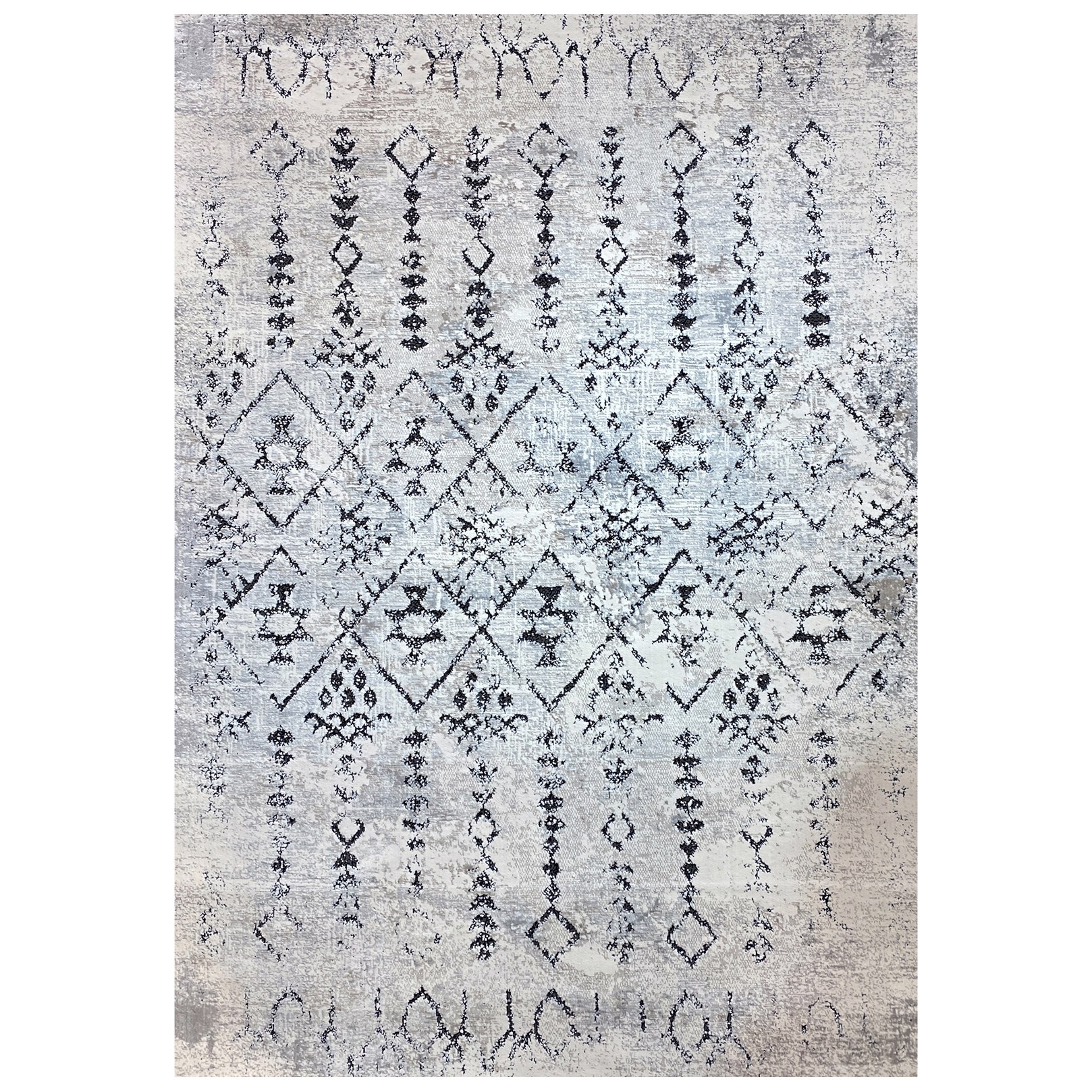 فرش ماشینی زانیس ارسال رایگان کد2238مدرن طرح عشایر طوسی تک روسایز 42x30 سانتیمتر