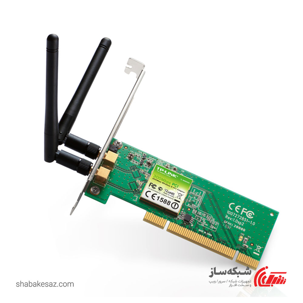 قیمت و خرید کارت شبکه وای فای PCI تی پی لینک TP-Link TL-WN851ND سرعت N300 - شبکه ساز