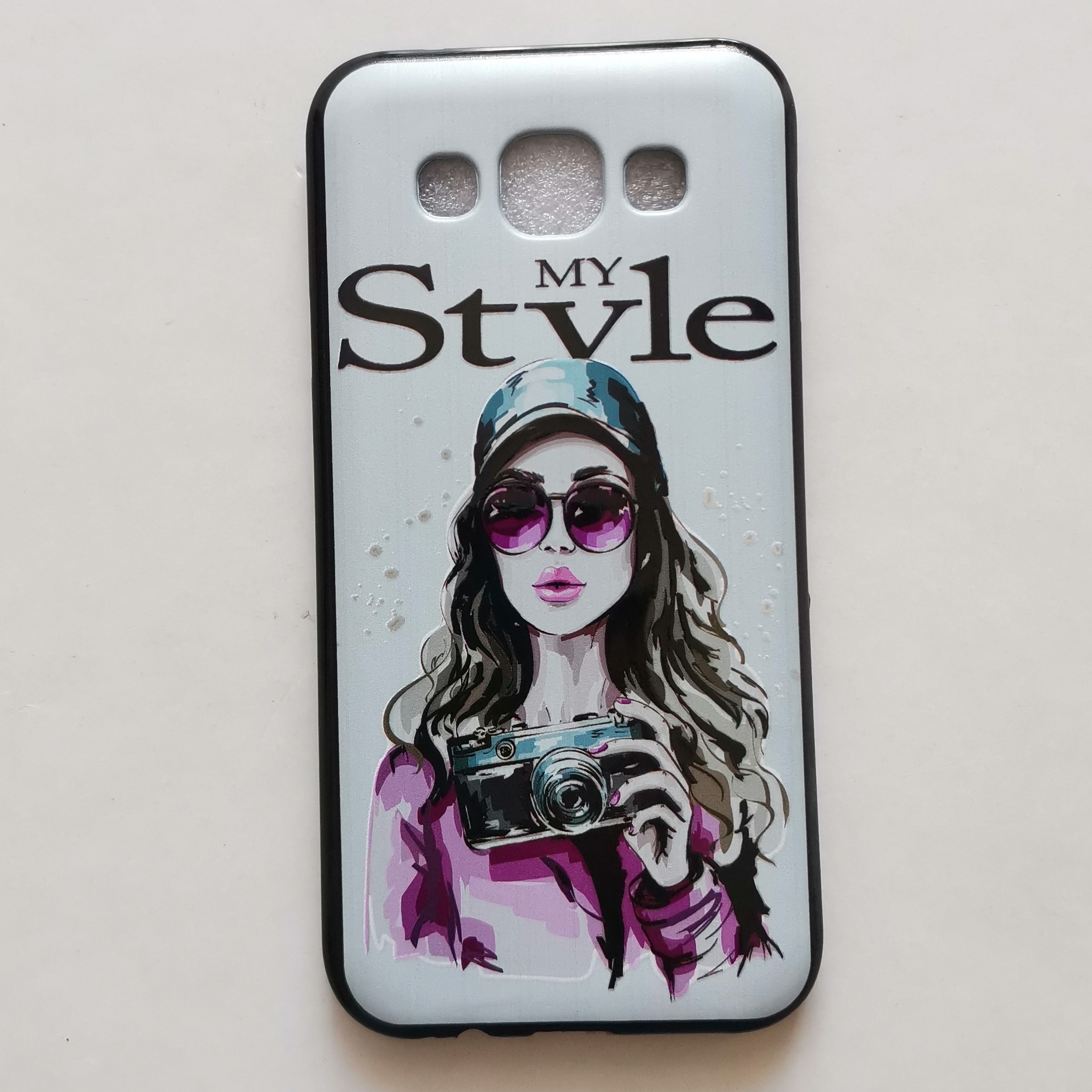 قاب طرحدار ژله ای دختر عکاس گوشی سامسونگ E5