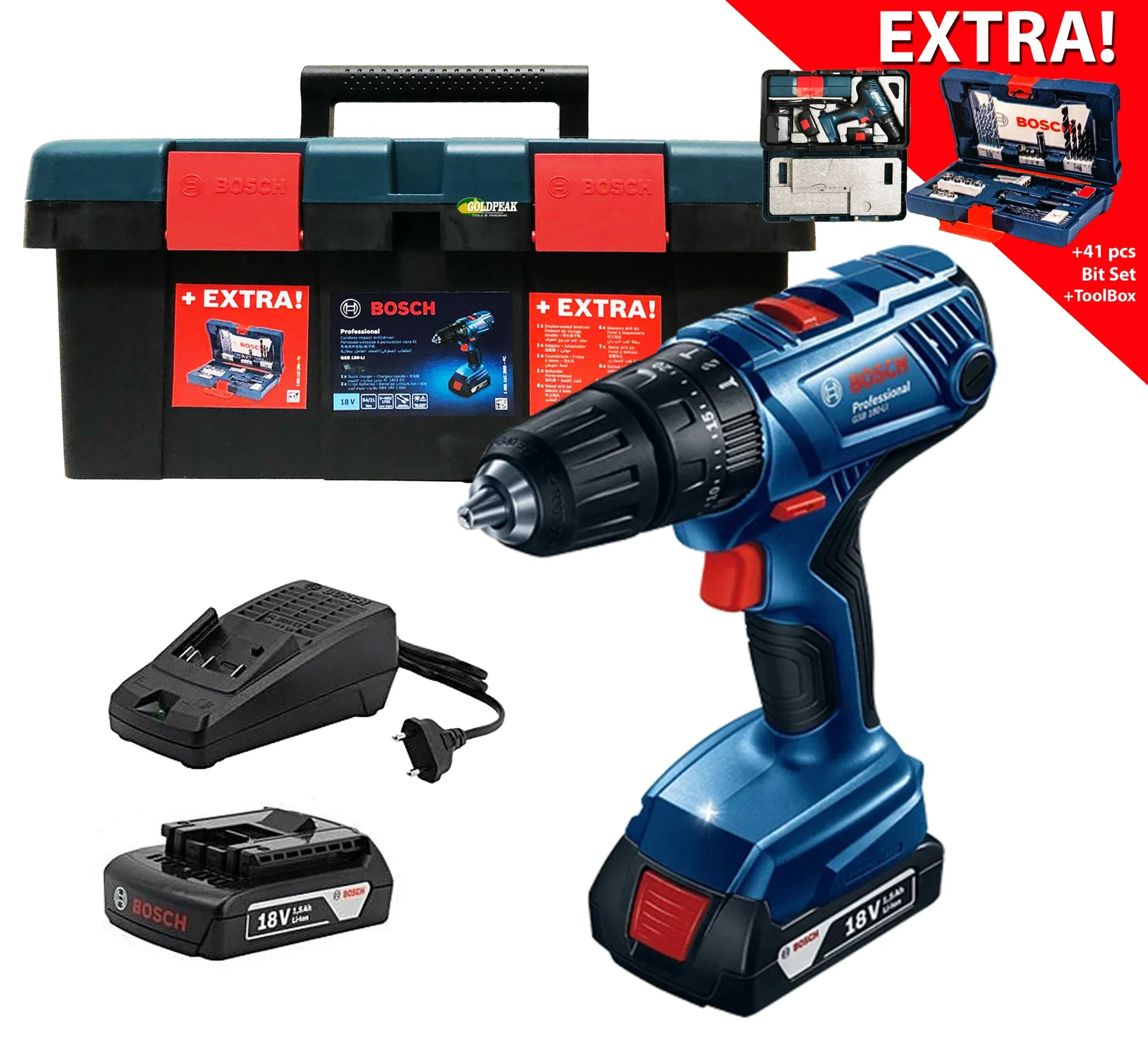 دریل شارژی بوش  gsb 180 extra