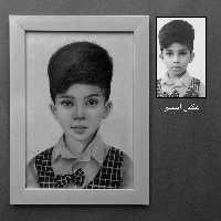 سفارش نقاشی چهره سیاه قلم کد4ویژه هدیه تولد  سالگرد ازدواج  با بسته بندی