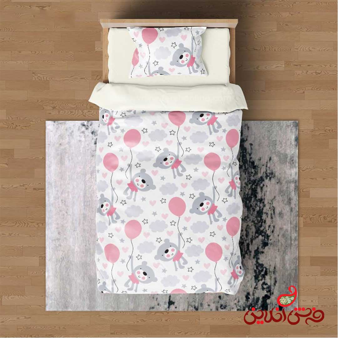 روتختی طرح خرس و بادکنک کودکانه کد 2922
