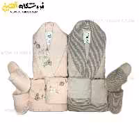 سرویس حوله عروس و داماد 10تکه گلدوزی سه بعدی برند DILAY