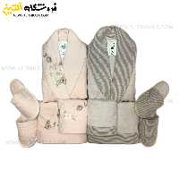 سرویس حوله عروس و داماد 10تکه گلدوزی سه بعدی برند DILAY