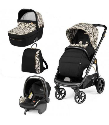 ست 4 تکه کالسکه پگ پرگو مدل Peg-Perego Veloce Graphic Gold