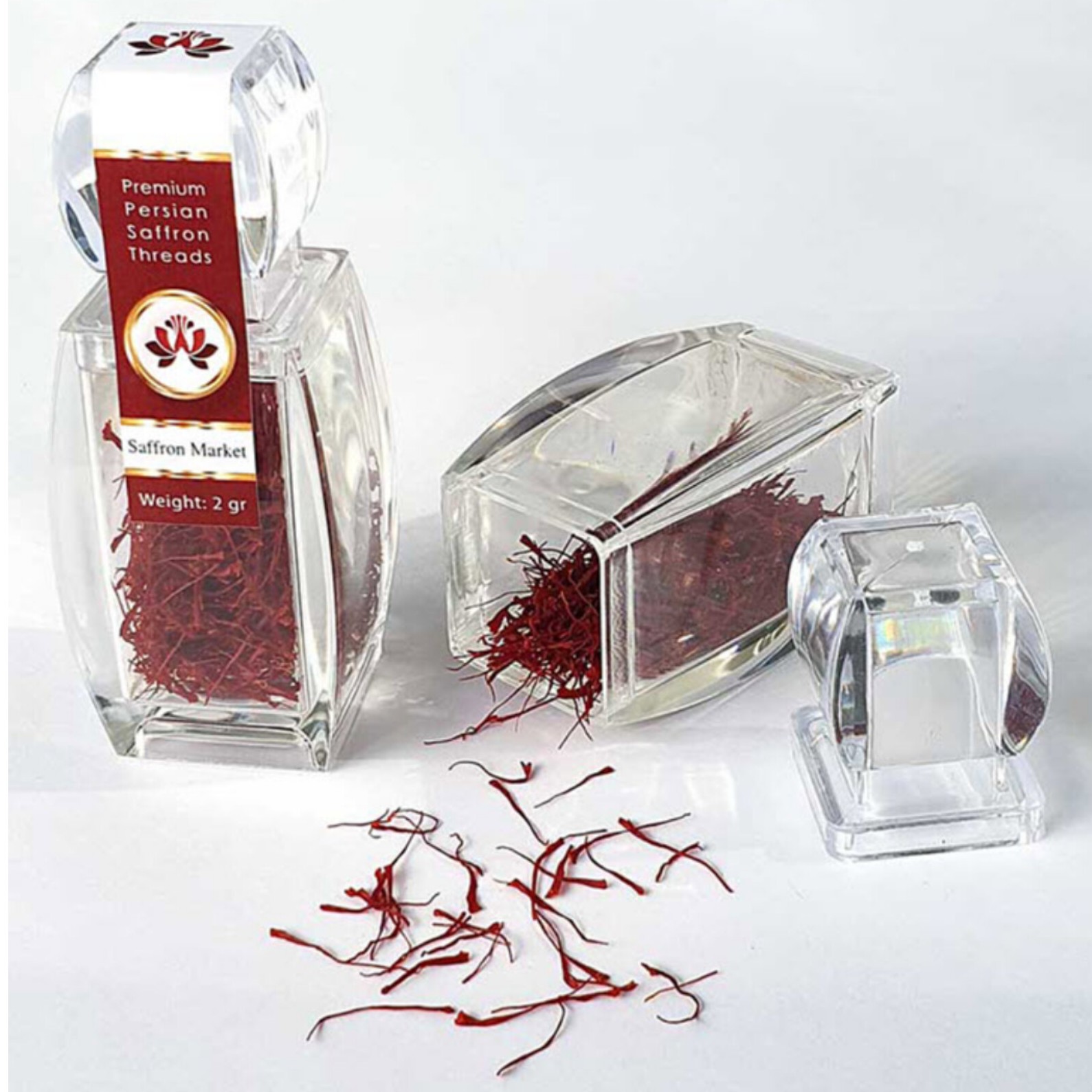 زعفران 1 مثقال معادل 4.6 گرم در ظروف صدف گوهر آذین 