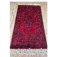 فرش دستبافت قرمز  کرک درجه 1
