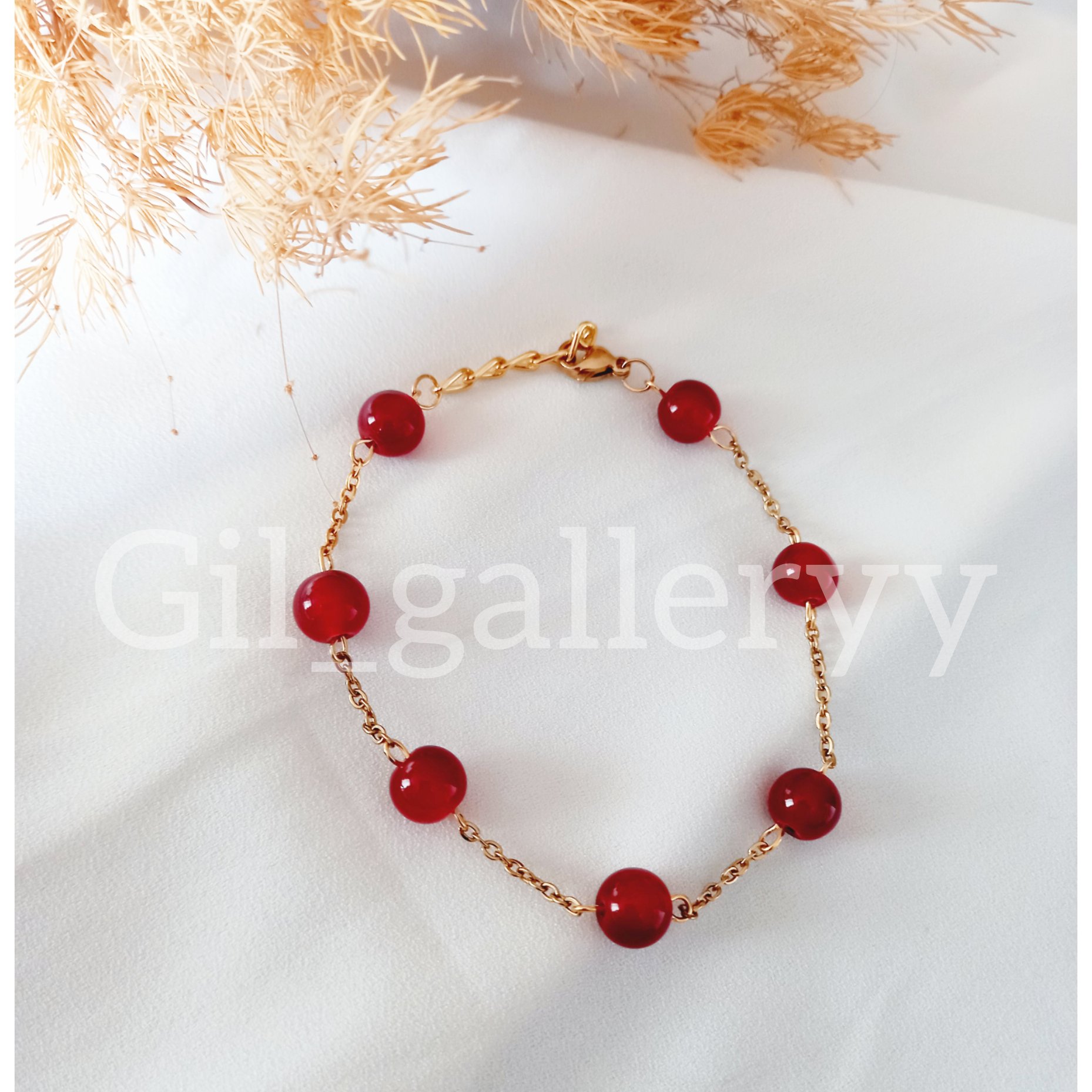 دستبند زنجیری سنگی