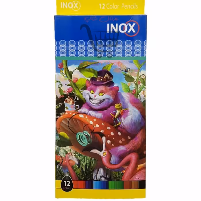 مداد رنگی اینوکس 12 رنگی جعبه مقوایی