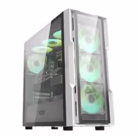 قیمت و خرید کیس کامپیوتر دارک فلش مدل DK431 Glass E-ATX White | یاس ارتباط