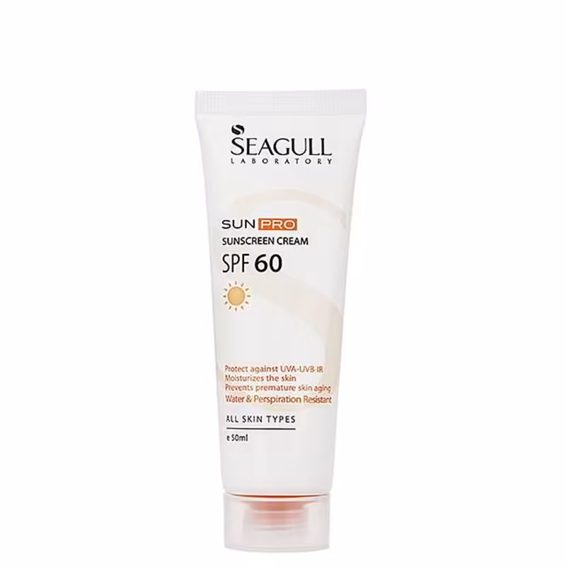 کرم ضد آفتاب بی رنگ سی گل با SPF60 حجم 50 میل