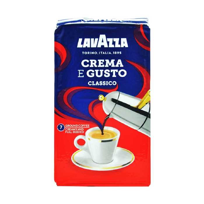 قهوه پودر کرم گوستو 4 دستگاه 250 گرم لاواتزا - lavazza