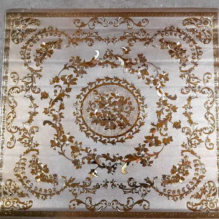 سفره گل برجسته پشت پنبه قابی