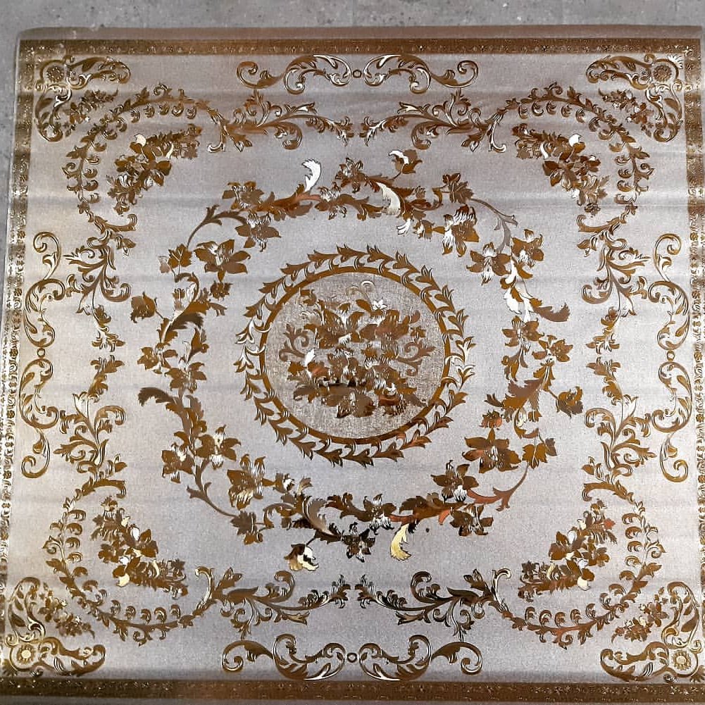 سفره گل برجسته پشت پنبه قابی