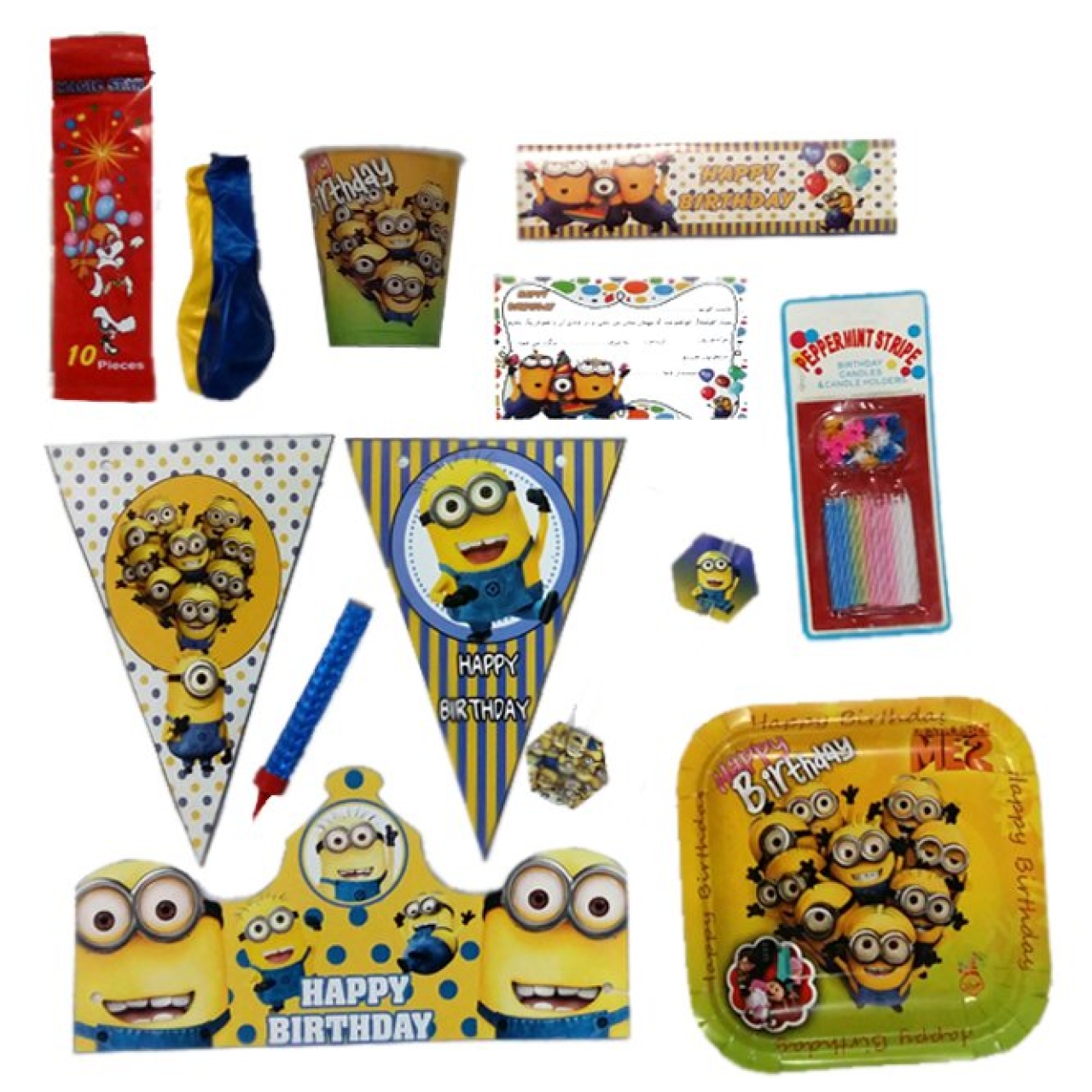 مجموعه 196 عددی تم تولد طرح مینیون