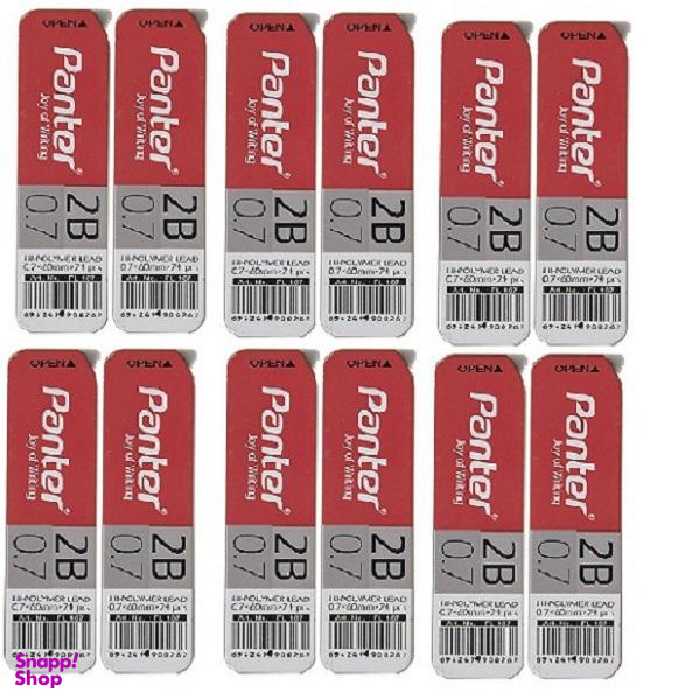 نوک مداد نوکی 0.7 میلی متری پنتر مدل پلیمری بسته 12 عددی