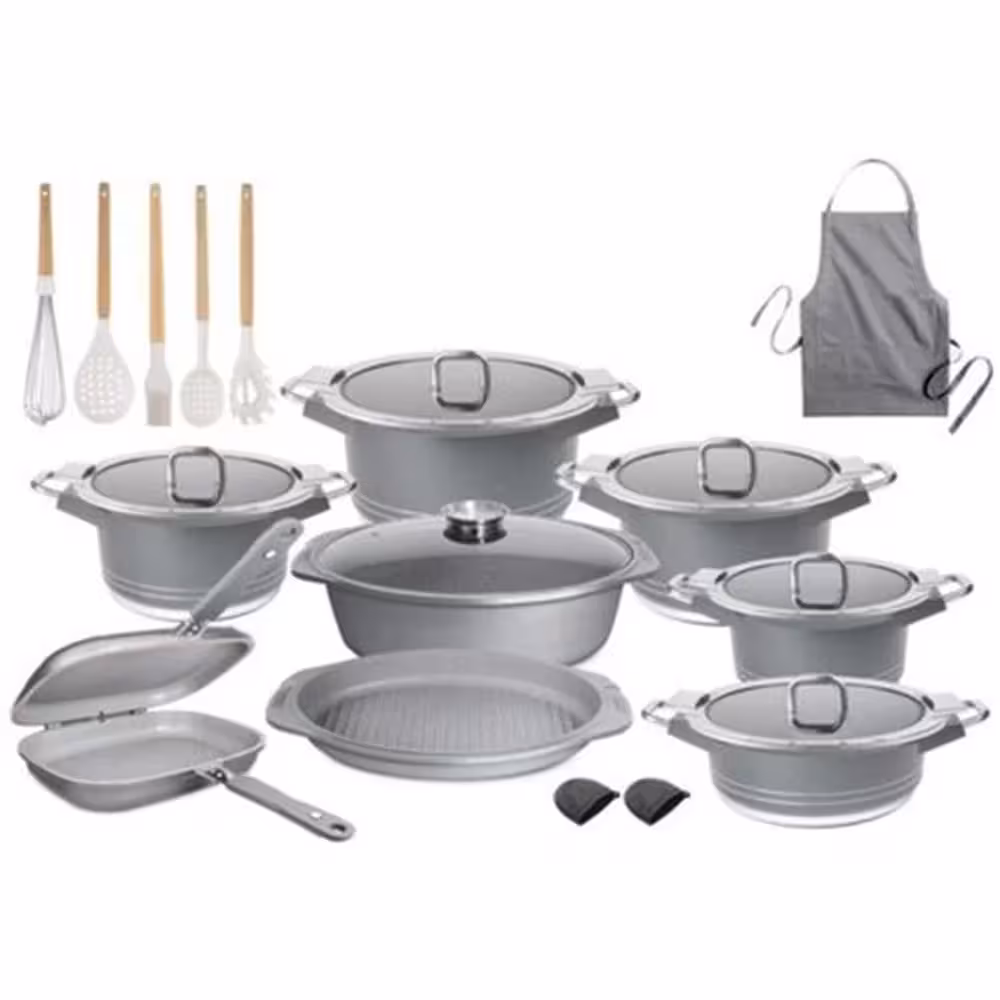 ‫سرویس قابلمه 23 پارچه طرح جرمنی B برند ام جی اس MGS