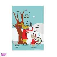 دفتر مدرسه‌ای‌ 40 برگ تک خط وزیری شومیز فانتزی جلد گلاسه الیپون (Elipon) کد 2921229 وزن 300 گرم