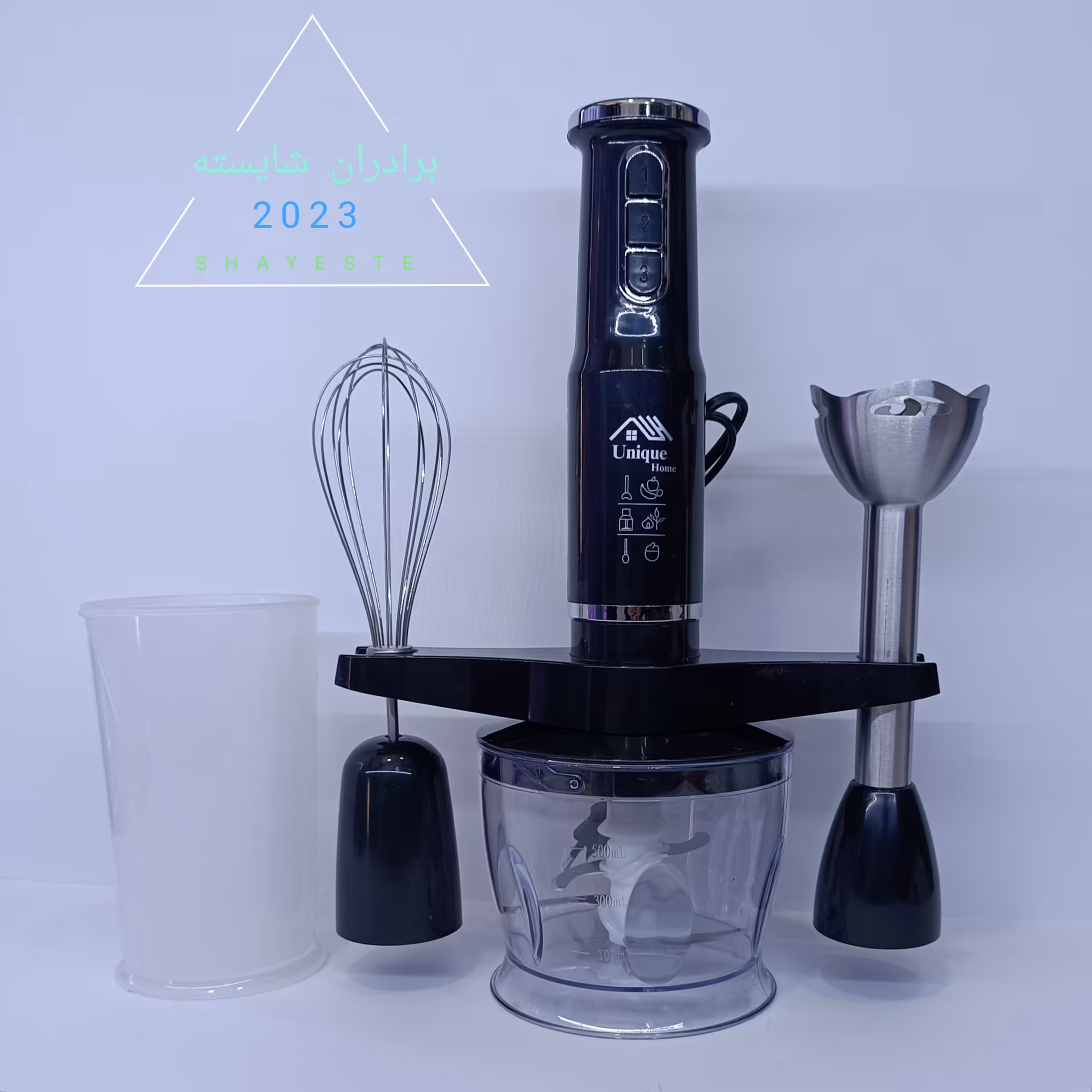 گوشتکوب برقی 3  کاره خوردکن همزن 1 سال گارانتی