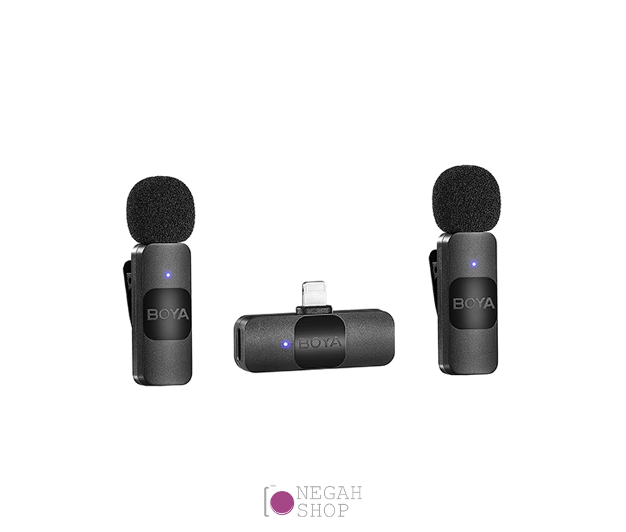 میکروفون بیسیم BOYA BY-V2 دو کاناله Lightning
